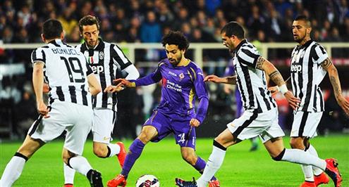 يوفنتوس ينهي حلم صلاح وفيورنتينا في كأس إيطاليا بثلاثية قاتلة